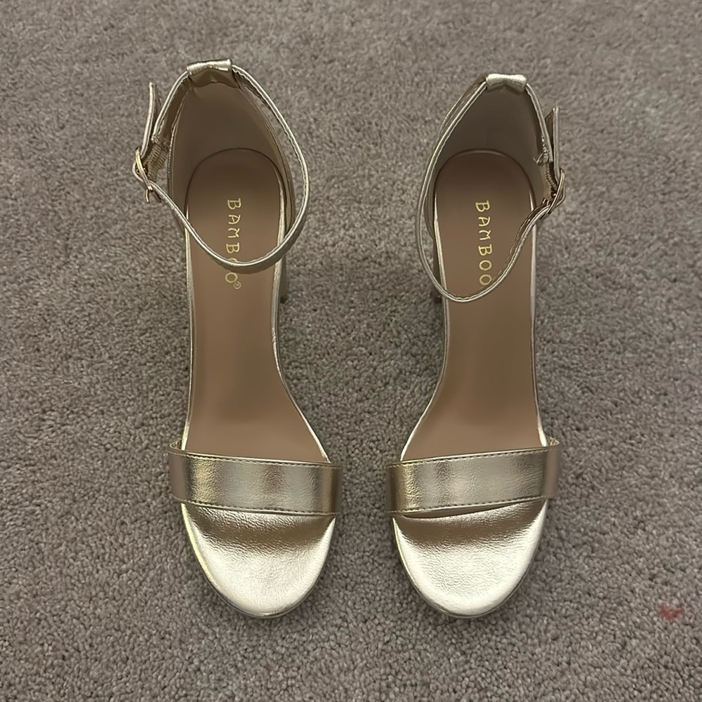 Bamboo Gold Heels